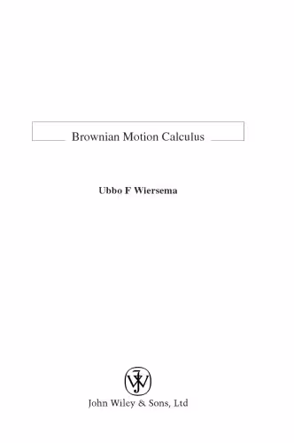 خرید و دانلود نسخه کامل کتاب Brownian Motion Calculus