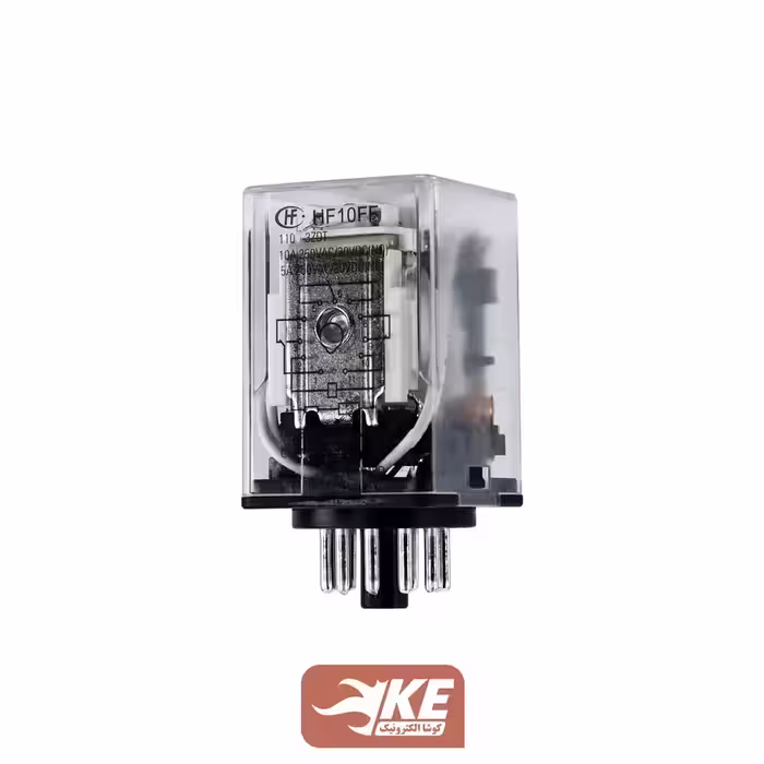 رله 110VAC سه کنتاکت 10 آمپر هونگفا HF10FF/110A-3ZDT