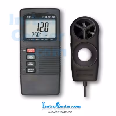 ترمومتر / سرعت سنج باد / رطوبت سنج / لوکس متر Lutron مدل EM-9000