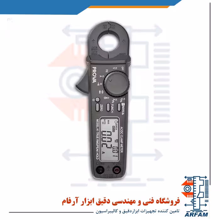 کلمپ متر AC/DC با رنج 400 آمپر تس مدل  PROVA-A3