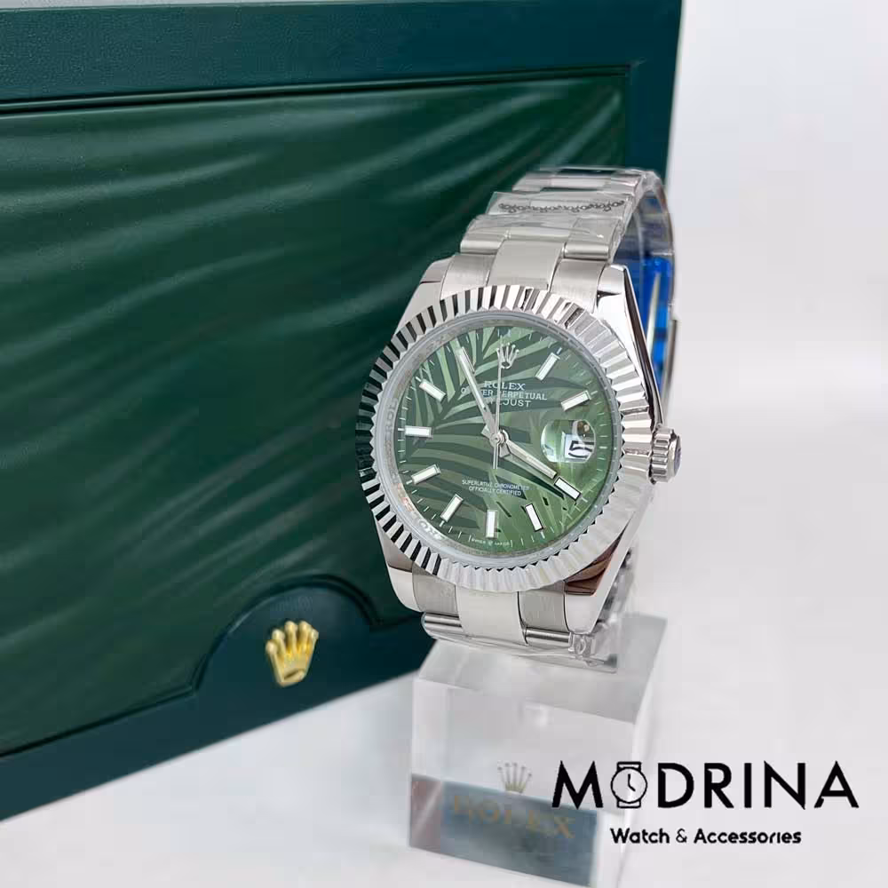 ساعت مردانه رولکس دیت جاست سبز کیفیت مستر