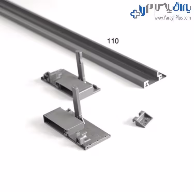 لوازم اینر ارتفاع کوتاه ریل کشو اسلیم شیشه با براکت شیشه جلو فانتونی