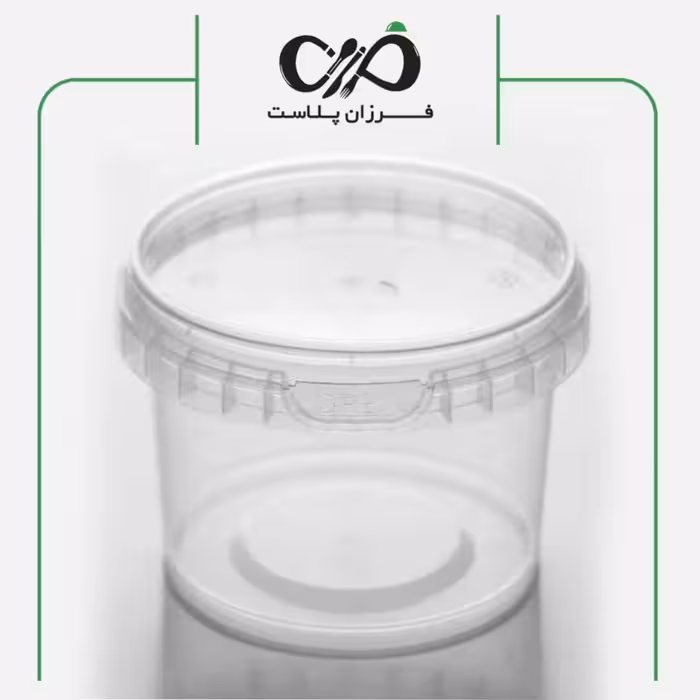 ظرف یکبار مصرف مایکروویوی گرد 250cc پولاد پویش با درب (300عددی)