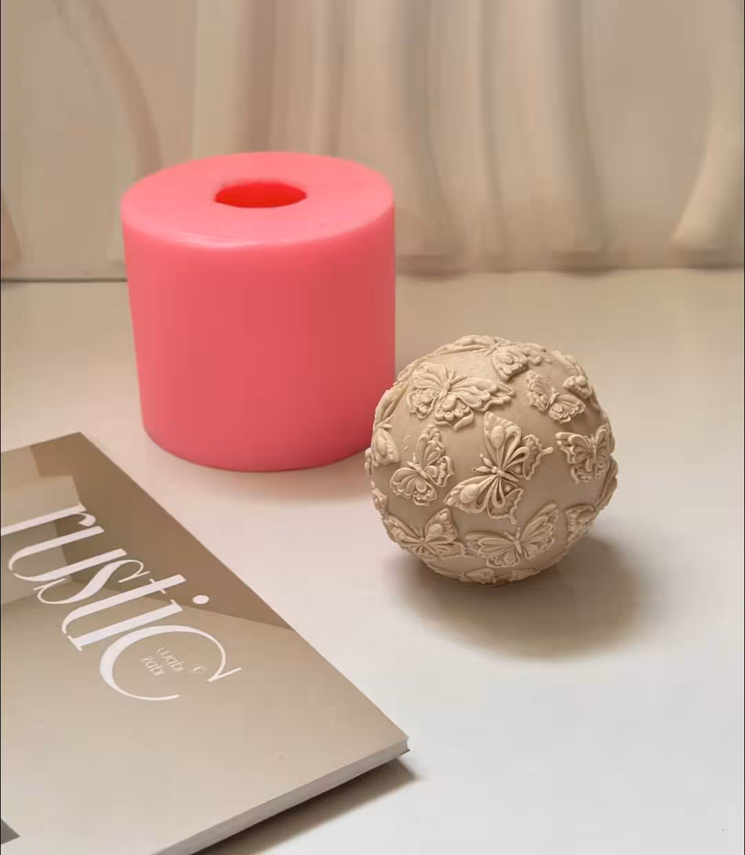 قالب سیلیکون گوی پروانه