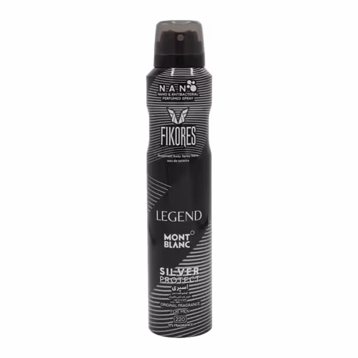 اسپری بدن مردانه فیکورس مدل Mont blance legend حجم 200 میلی لیتر