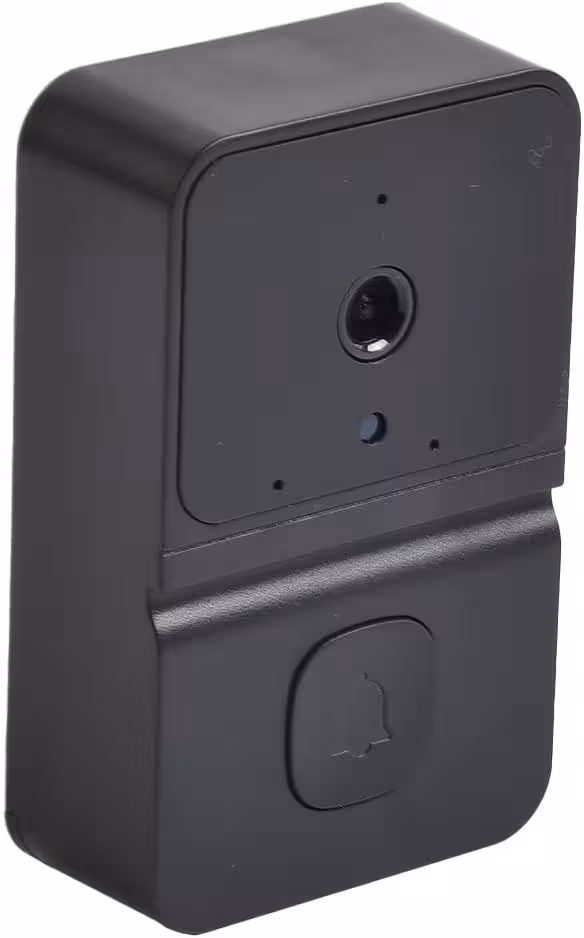 زنگ درب تصویری هوشمند بی‌سیم Z30، زنگ درب تصویری هوشمند با دو دوربین، زنگ درب تصویری بی‌سیم برای دفتر کار خانگی، آپارتمان (مشکی)