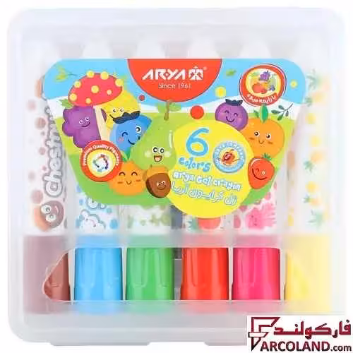 ژل کرایون 6 رنگ آریا مدل 9020 Aria