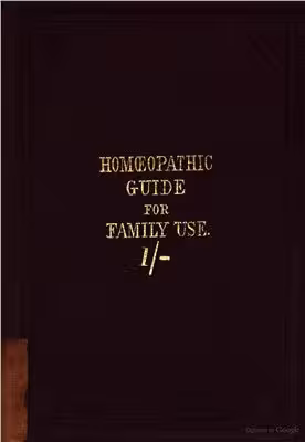 خرید و دانلود نسخه کامل کتاب The Homoeopathic Guide, for family use
