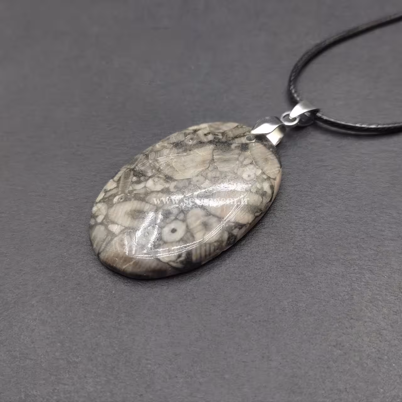 گردنبند فسیل کرینوئید (کدA376)