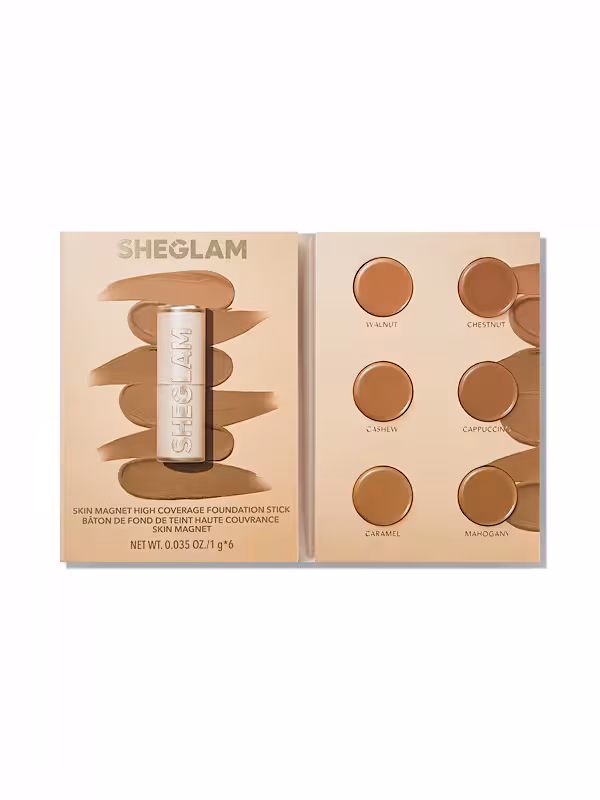 کرم پودر استیکی با پوشش بالا Skin Magnet - رنگ Medium Tan شیگلم SHEGLAM
