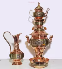 سرویس کامل سماور مس و خاتم با ضخامت و کیفیت بالا