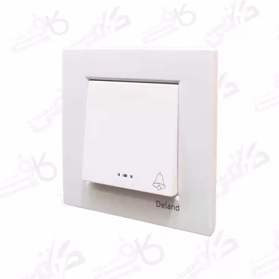 کلید و پریز دلند | شاسی زنگ آسا سفید | اسا