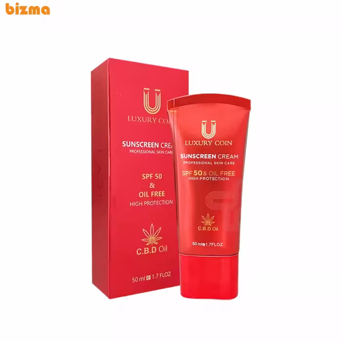 کرم ضد آفتاب SPF 50 لاکچری کوین حجم 50 میلی لیتر