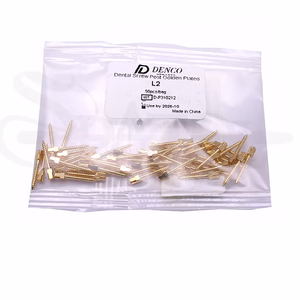 پین داخل کانال تک سایز برنجی دنکو Denco Gold plated Conical screw posts