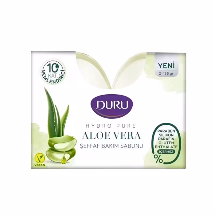 صابون آبرسان دورو حاوی عصاره آلوئه ورا بسته 2 عددی