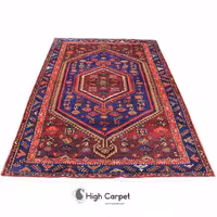 فرش دستبافت زنجان 4 متری زمینه بنفش کد 0824