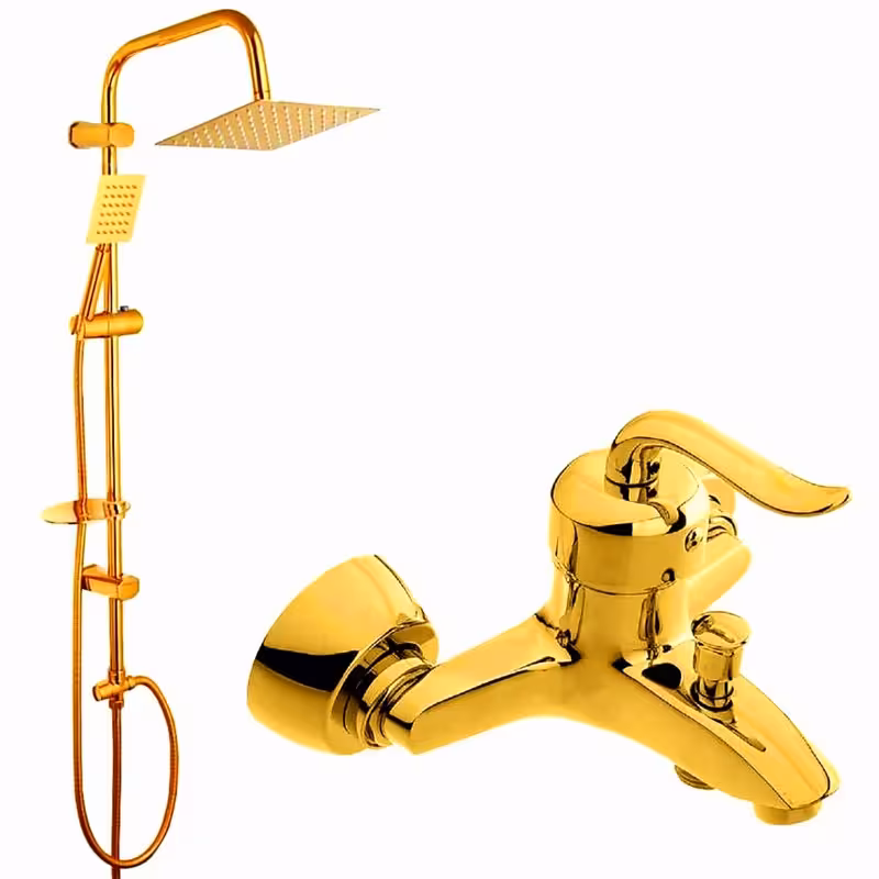 شیر حمام شیرالات آیدا مدل قاصدک به همراه علم دوش حمام