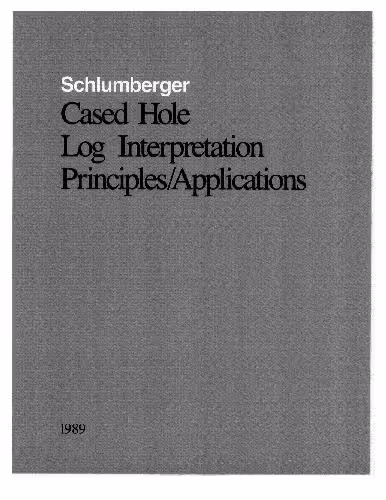خرید و دانلود نسخه کامل کتاب Cased hole log interpretation principles, applications