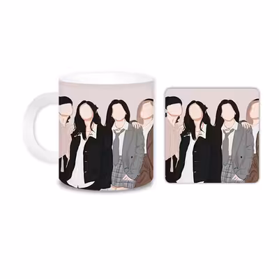 ماگ مدل Black Pink کد 2336 به همراه زیر لیوانی