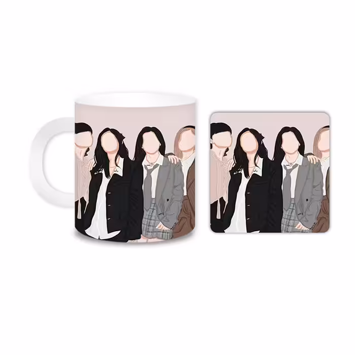 ماگ مدل Black Pink کد 2336 به همراه زیر لیوانی