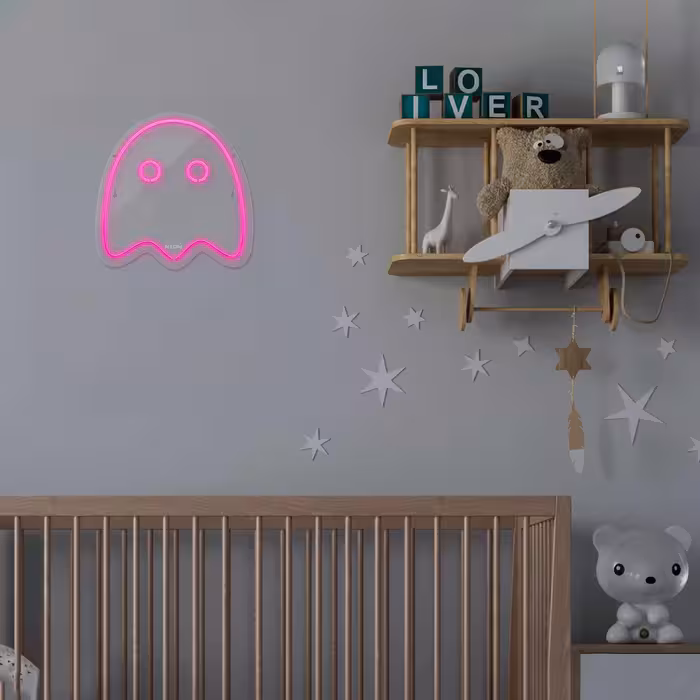 چراغ دیواری نئون دیزاین طرح Packman-2_PN