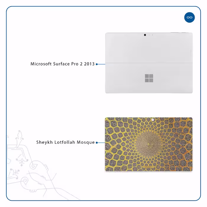 برچسب پوششی ماهوت مدل Iran-Tile2 مناسب برای تبلت مایکروسافت Surface Pro 2 2013