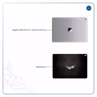 برچسب پوششی ماهوت مدل Batman مناسب برای تبلت اپل iPad Pro 9.7 2016 A1673