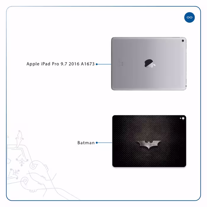 برچسب پوششی ماهوت مدل Batman مناسب برای تبلت اپل iPad Pro 9.7 2016 A1673