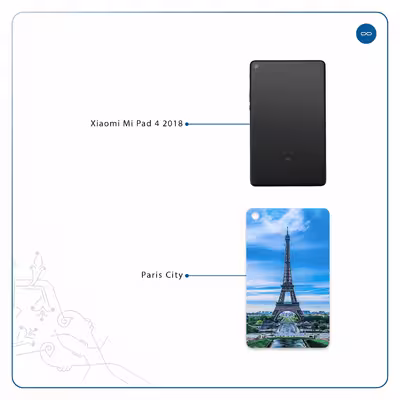 برچسب پوششی ماهوت مدل Paris City مناسب برای تبلت شیائومی Mi Pad 4 2018