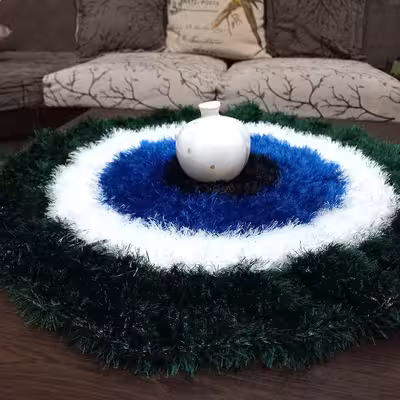 فرشینه بافتنی مدل بوهو طرح چشم نظر