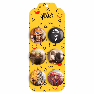 پیکسل خندالو مدل انیمه وان پیس One Piece کد 937B مجموعه 6 عددی