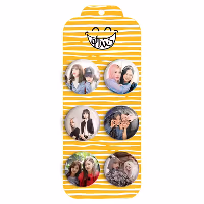 پیکسل خندالو مدل گروه بلک پینک کد 710B مجموعه 6 عددی