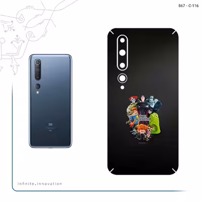 برچسب پوششی ماهوت مدل Hotel Transylvania مناسب برای گوشی موبایل شیائومی Mi 10 5G