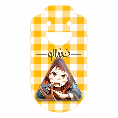 پیکسل خندالو طرح اوراراکا انیمه دختر مدل مثلثی کد 12113