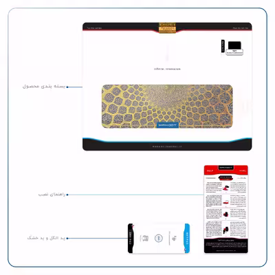 برچسب پوششی ماهوت مدل Iran-Tile2 مناسب برای تبلت اپل iPad Pro 12.9 (GEN 3) 2018 A1876