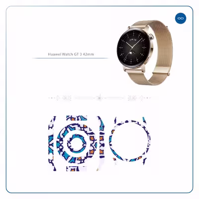 برچسب ماهوت طرح Homa-Tile مناسب برای ساعت هوشمند هوآوی Watch GT 3 42mm