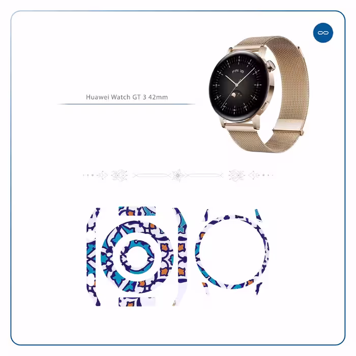 برچسب ماهوت طرح Homa-Tile مناسب برای ساعت هوشمند هوآوی Watch GT 3 42mm