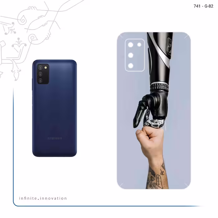 برچسب پوششی ماهوت مدل Robotics مناسب برای گوشی موبایل سامسونگ Galaxy A03S