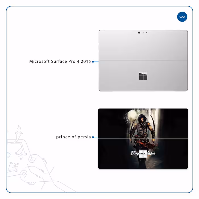 برچسب پوششی ماهوت مدل Prince of Persia مناسب برای تبلت مایکروسافت Surface Pro 4 2015