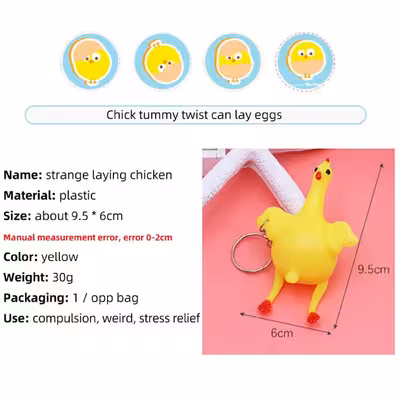 جاکلیدی دنیای سرگرمی های کمیاب مدل مرغهای تخم گذار مجموعه 2 عددی