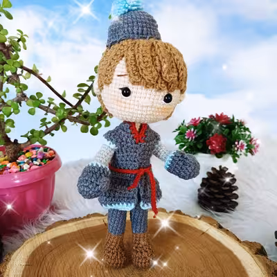 عروسک بافتنی مدل شاهزاده کریستوف  کد 60352