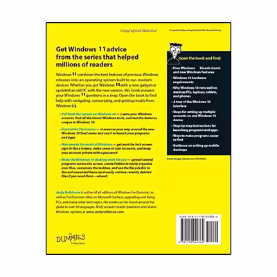 کتاب Windows 11 For Dummies اثر Andy Rathbone انتشارات نبض دانش
