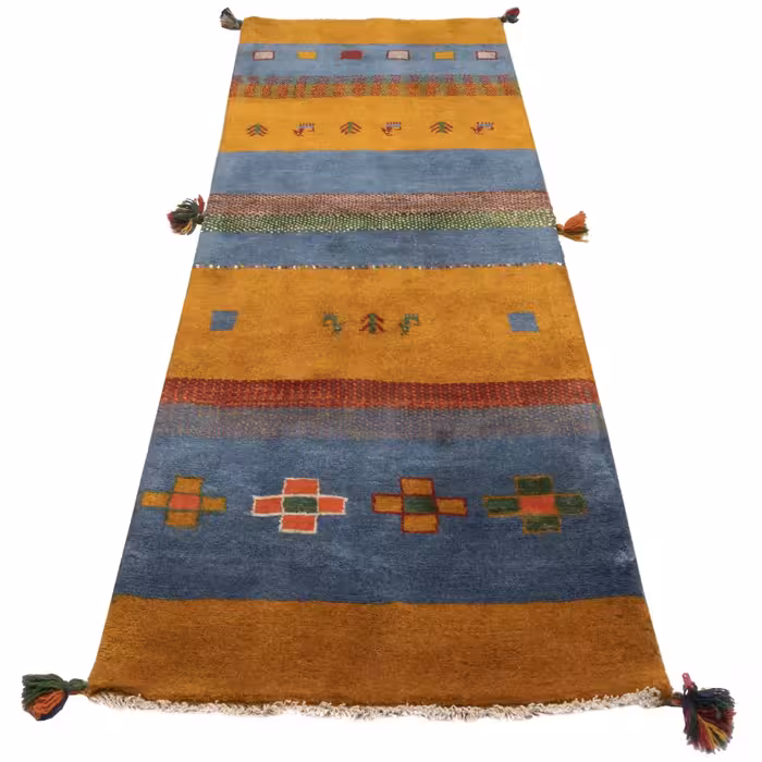 گبه دستباف کناره طول دو متر سی پرشیا کد 122496