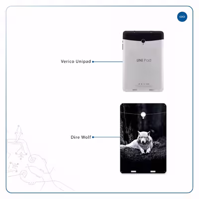 برچسب پوششی ماهوت مدل Dire Wolf مناسب برای تبلت وریکو Unipad