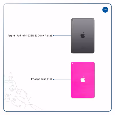 برچسب پوششی ماهوت مدل Phosphorus-Pink مناسب برای تبلت اپل iPad mini (GEN 5) 2019 A2125