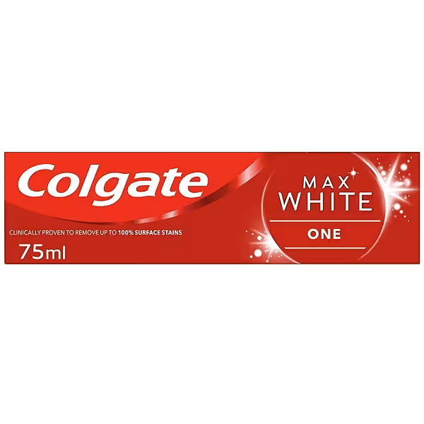 خمیر دندان سفید کننده روزانه colgate مدل Max White | ضد حساسیت با طعم نعنایی | 75 میل