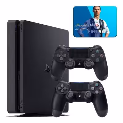 کنسول بازی سونی مدل Playstation 4 Slim ریجن 2 کد CUH-2216B ظرفیت 1 ترابایت به همراه 20 عدد بازی