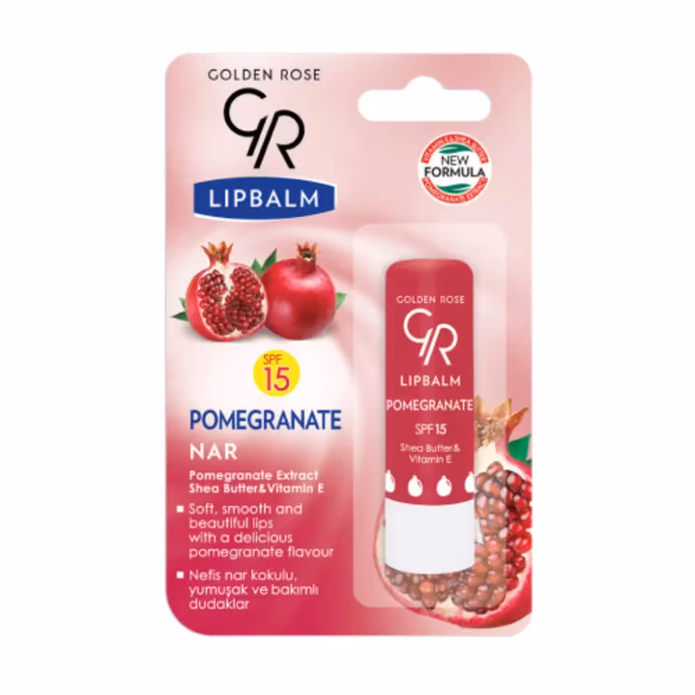 بالم لب SPF15 عصاره انار گلدن رز