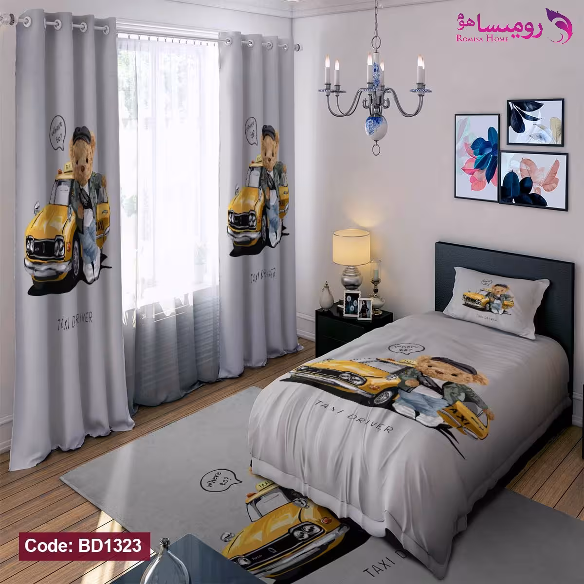قیمت و خرید روتختی طرح تدی راننده تاکسی یک نفره برند دکو کد BD1323