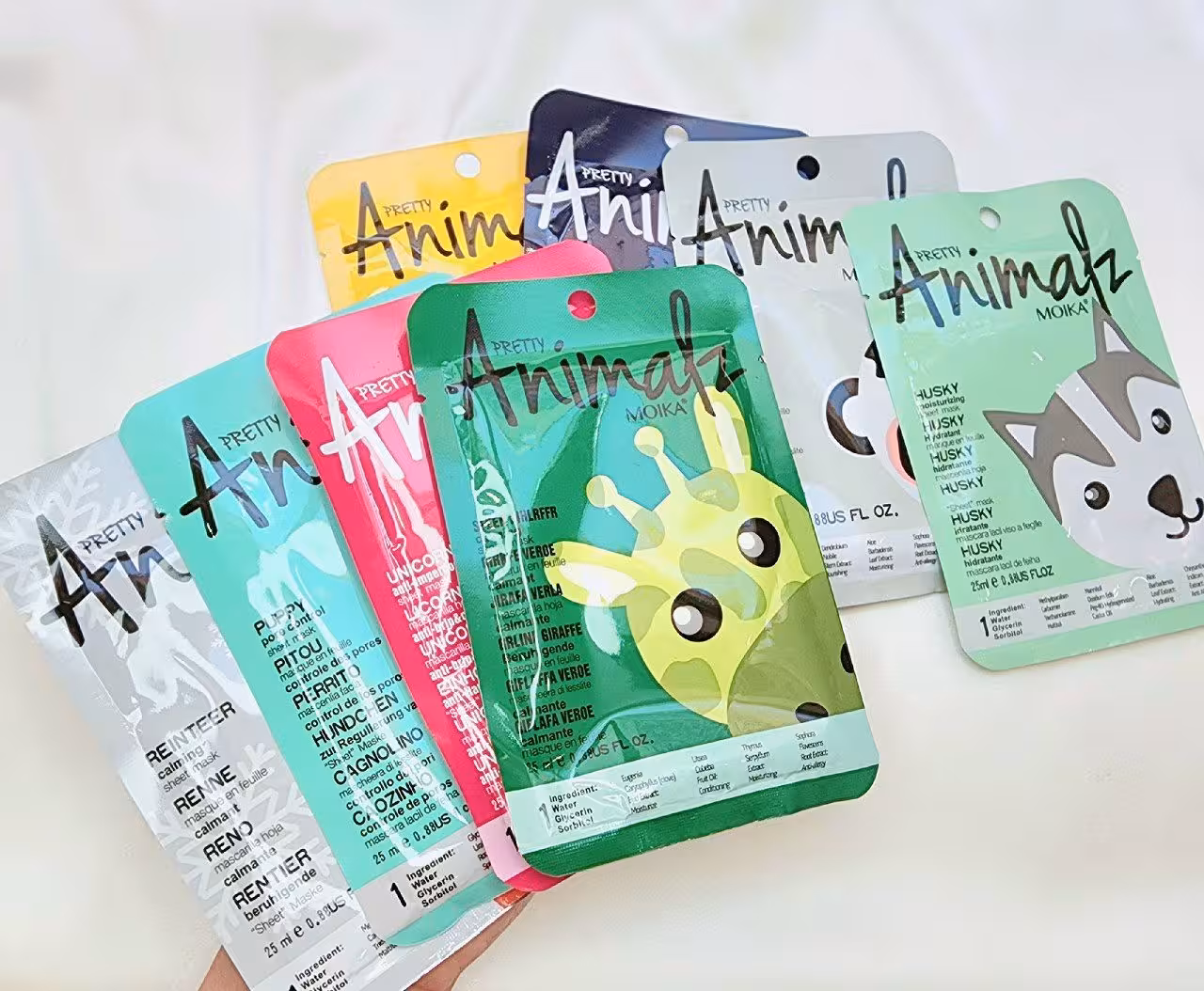 پکیج 4عددی ماسک ورقه ایی Animals
